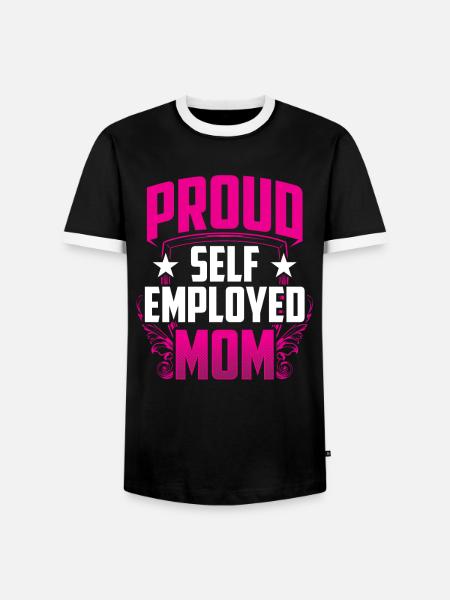 Stolze Selbständige Mutter Selbstständig - Männer Kontrast-T-Shirt - Schwarz/Weiß