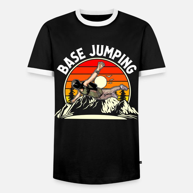 Base Jumping - Men's Ringer Shirt - black/white