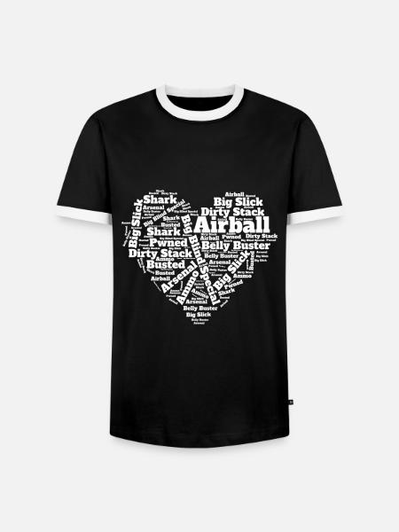 Poker Pokerspieler Casino - Männer Kontrast-T-Shirt - Schwarz/Weiß