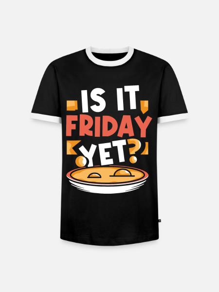 Er det allerede fredag? Weekend endelig fredag - Herre kontrast-T-shirt - sort/hvid