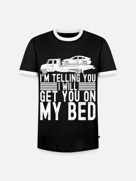 Abschleppwagen Abschleppdienst - Männer Kontrast-T-Shirt - Schwarz/Weiß