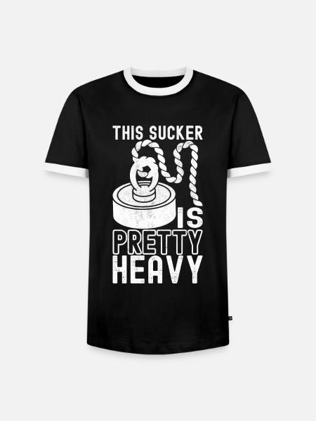 Magnet Fischer Magnet Fischen - Männer Kontrast-T-Shirt - Schwarz/Weiß