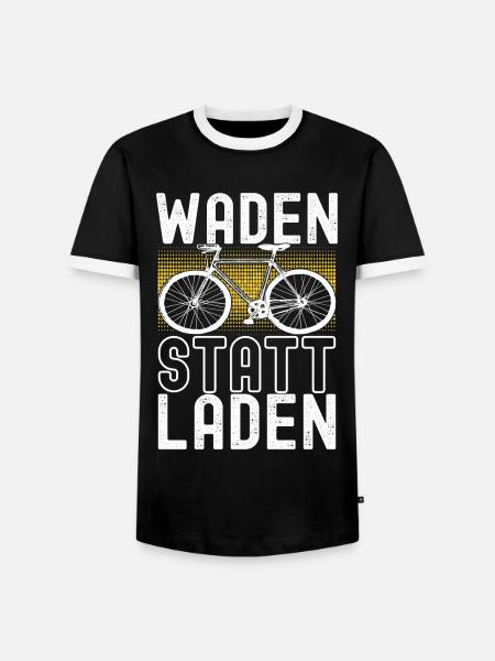 Fahrrad Fahrradfahrer - Männer Kontrast-T-Shirt - Schwarz/Weiß