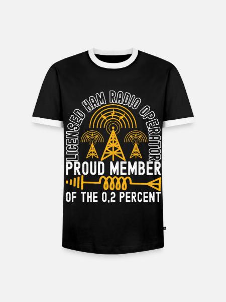 Ham Radio Ham Funker - Männer Kontrast-T-Shirt - Schwarz/Weiß