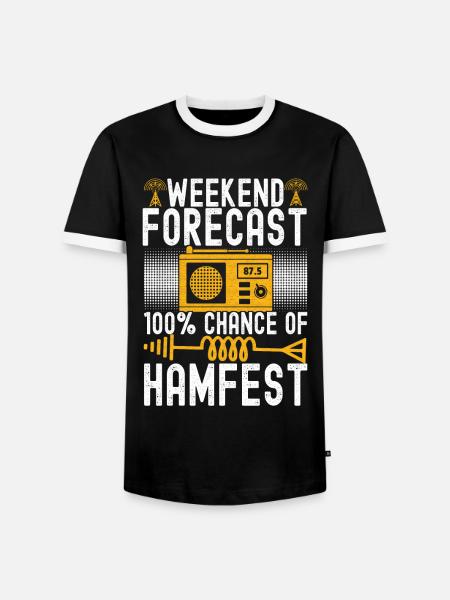 Ham Radio Ham Funker - Männer Kontrast-T-Shirt - Schwarz/Weiß
