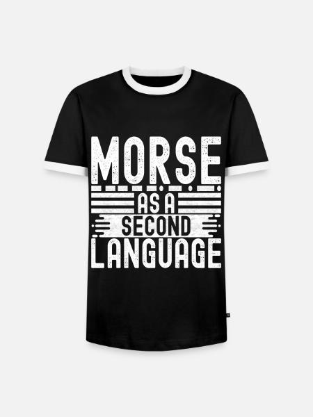 Ham Radio Ham Funker - Männer Kontrast-T-Shirt - Schwarz/Weiß