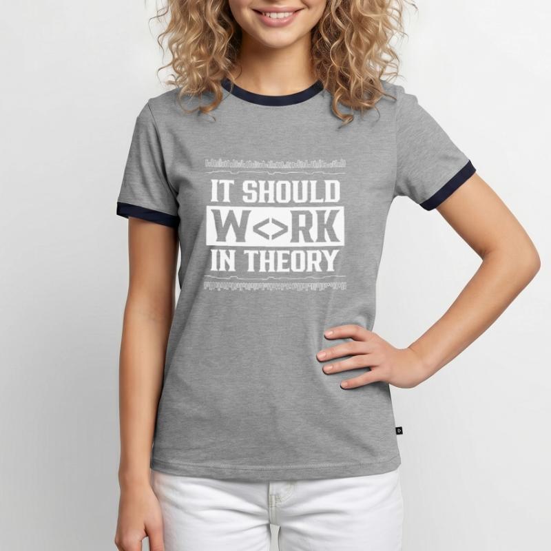 En théorie, il devrait fonctionner le codage de code T-shirt contrasté Homme