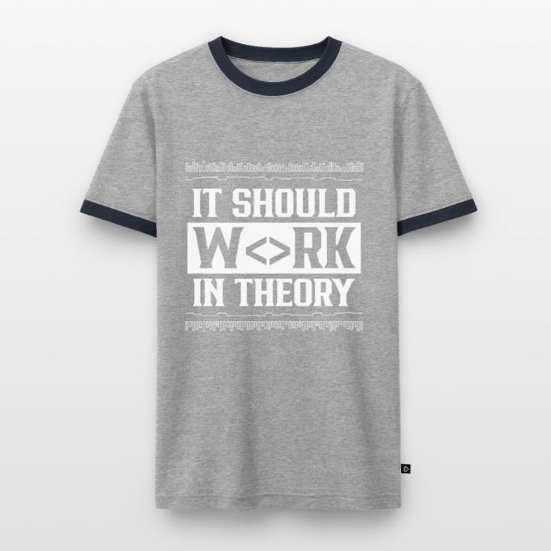 En théorie, il devrait fonctionner le codage de code T-shirt contrasté Homme