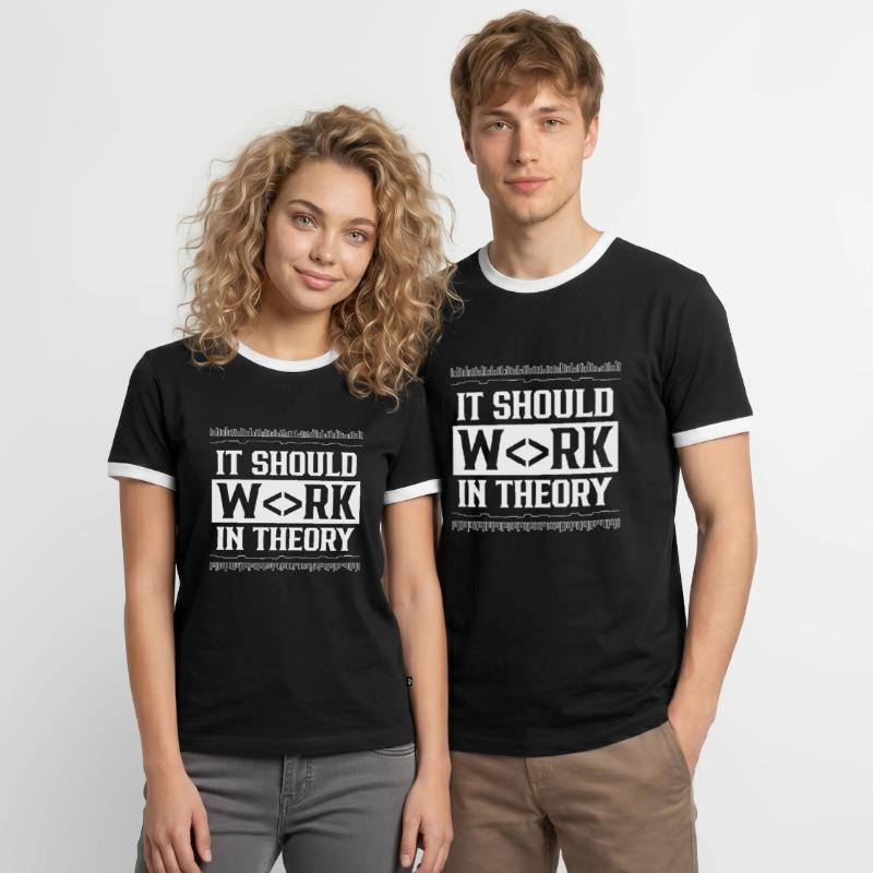 In theory, it should work code coding Men's Ringer Shirt