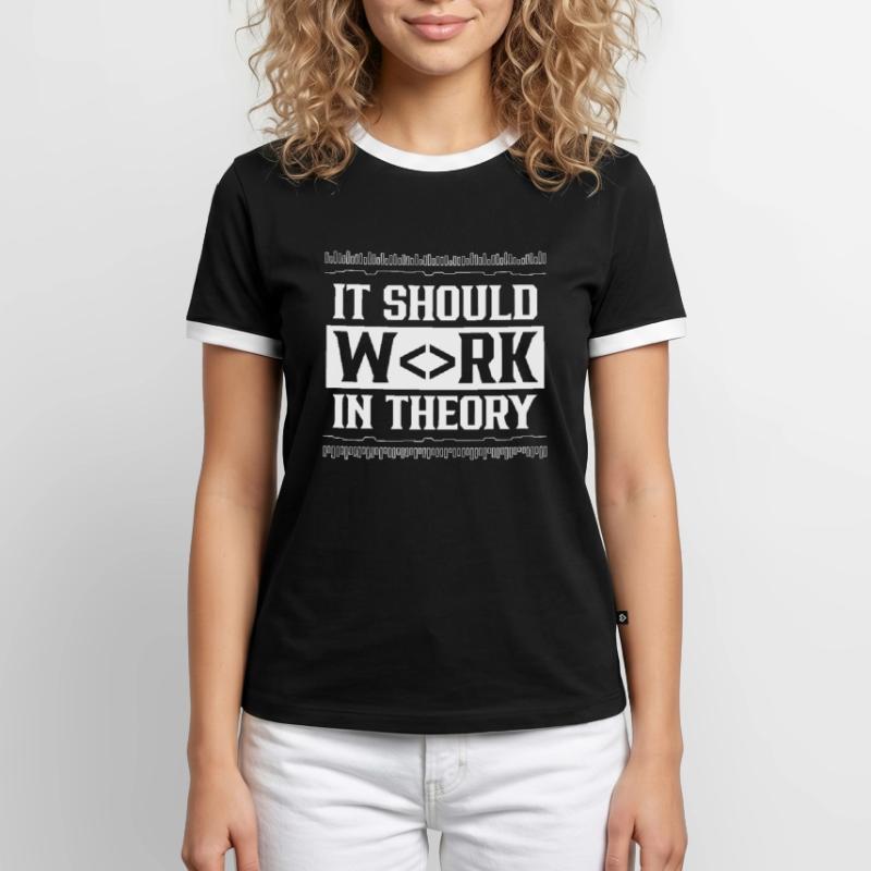 In theory, it should work code coding Men's Ringer Shirt