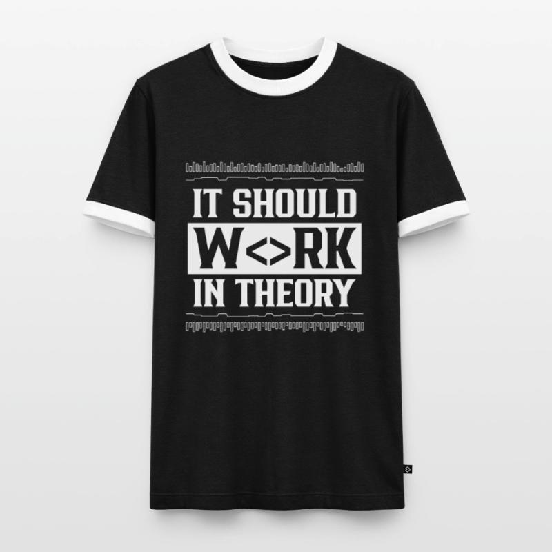 In theory, it should work code coding Men's Ringer Shirt