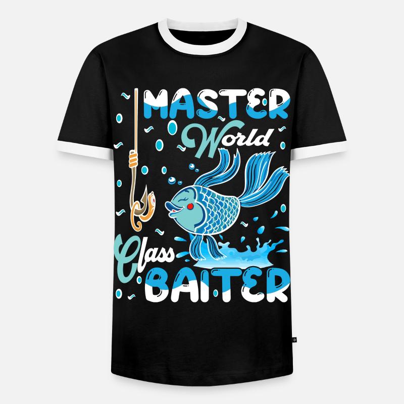 Master World Class Baiter - Men's Ringer Shirt - black/white