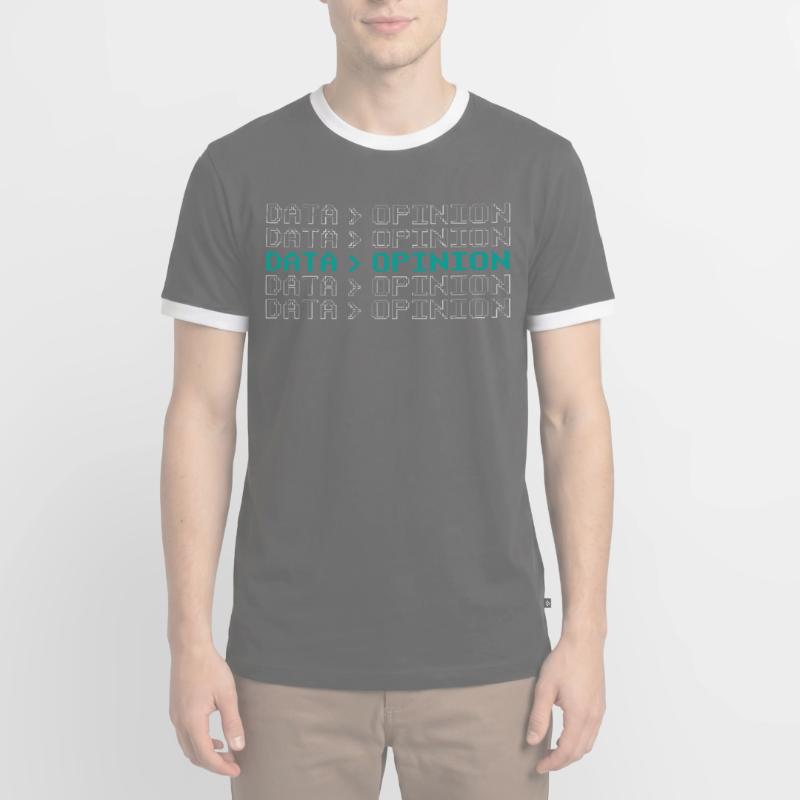Codeur de données > d’opinion Programmeurs de codage de code T-shirt contrasté Homme