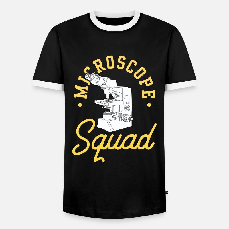Microscope Team Microscopes Microscope Sayings - Men's Ringer Shirt - black/white