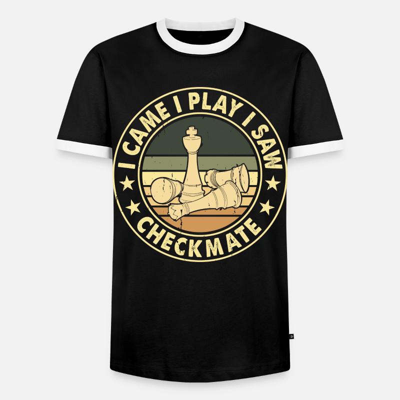 Chess - Men's Ringer Shirt - black/white