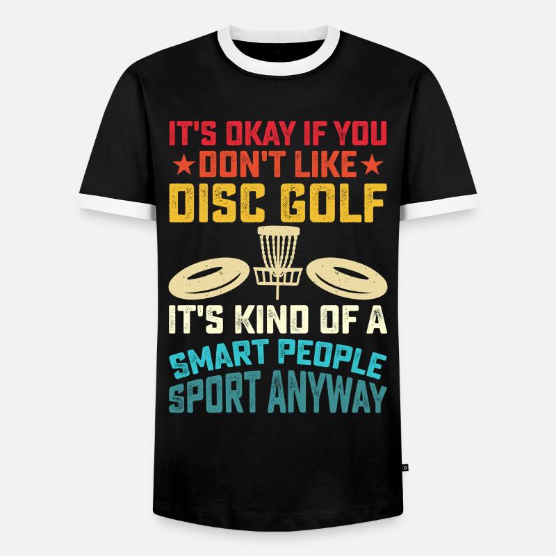 Discgolf Disc Golf - Men's Ringer Shirt - black/white