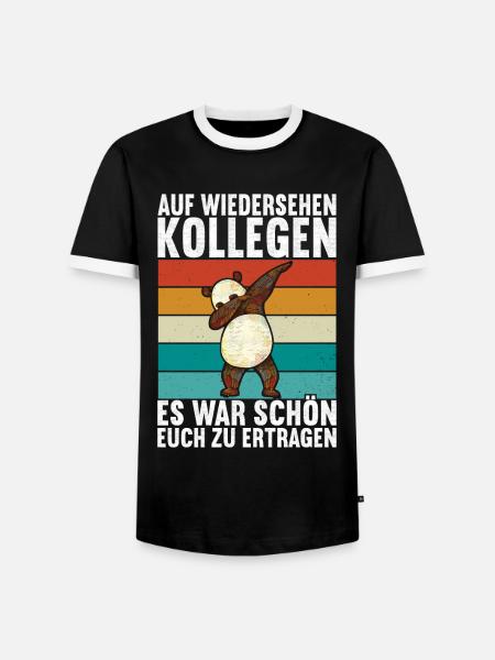 Abschiedsgeschenk Kollege Jobwechsel - Männer Kontrast-T-Shirt - Schwarz/Weiß