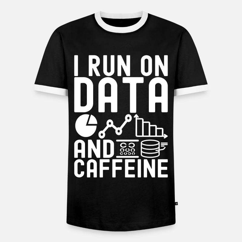 Data Science Datenanalyst - Männer Kontrast-T-Shirt - Schwarz/Weiß