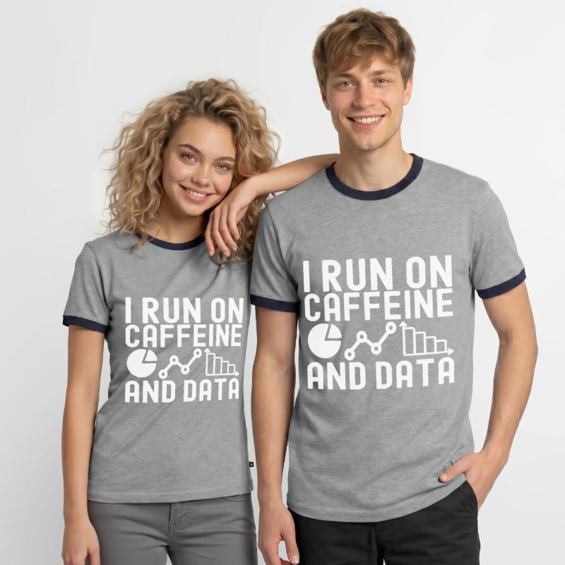 Data Science Data Analyst Men's Ringer Shirt