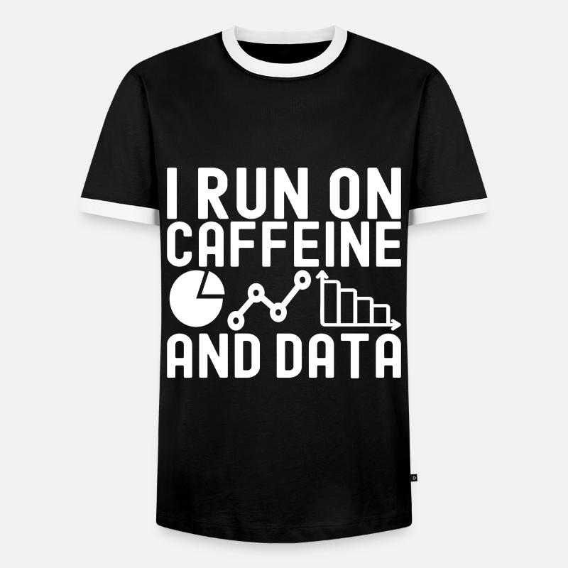 Data Science Datenanalyst - Männer Kontrast-T-Shirt - Schwarz/Weiß