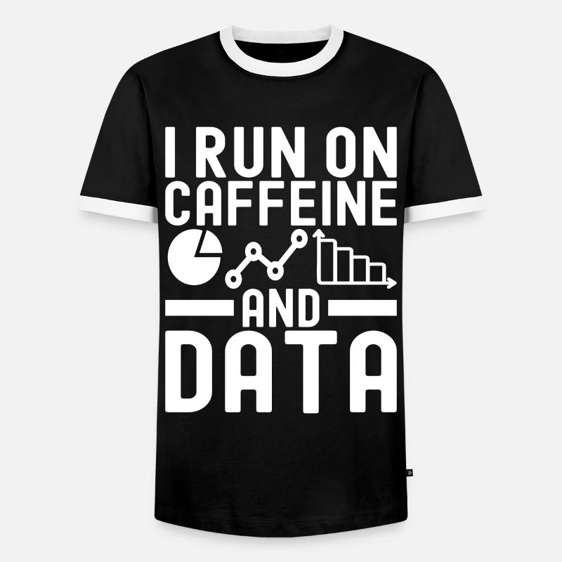 Data Science Datenanalyst - Männer Kontrast-T-Shirt - Schwarz/Weiß