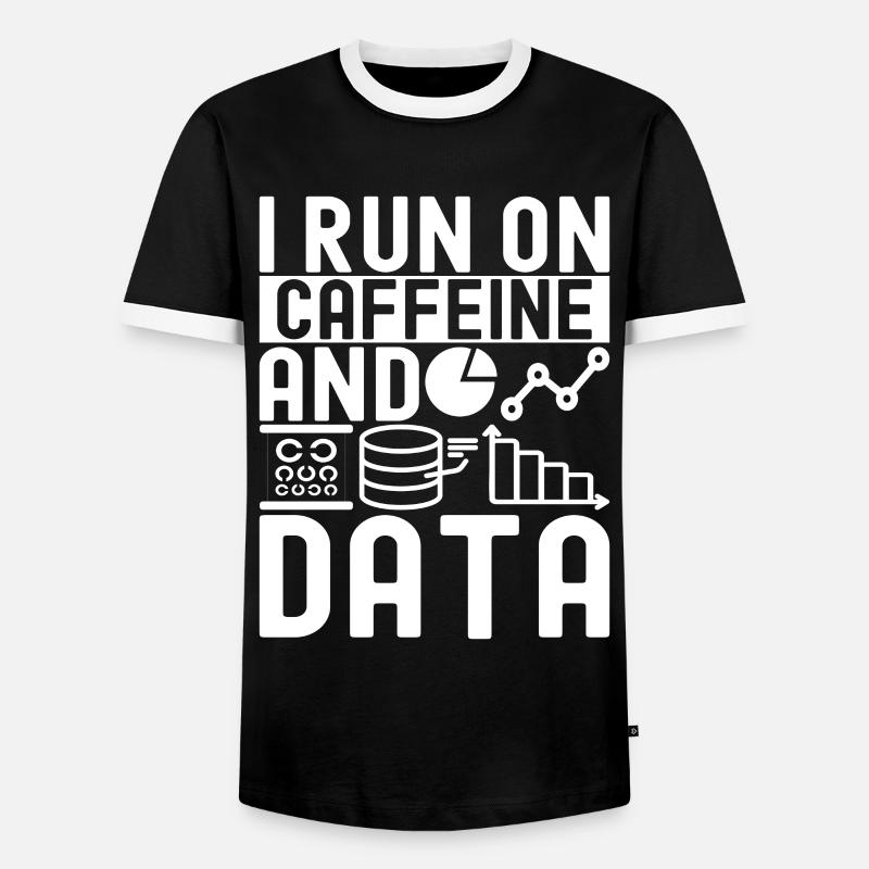Data Science Datenanalyst - Männer Kontrast-T-Shirt - Schwarz/Weiß