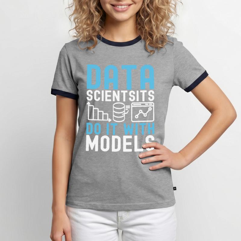 Data Science Data Analyst Men's Ringer Shirt