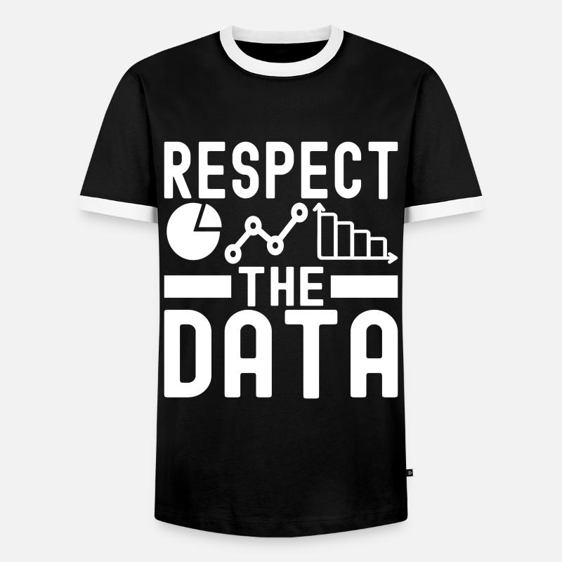 Data Science Datenanalyst - Männer Kontrast-T-Shirt - Schwarz/Weiß