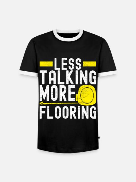 Tiler Floor Layer - Men's Ringer Shirt - black/white