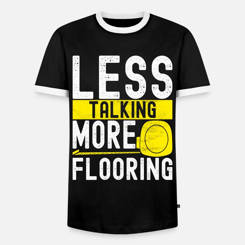 Tiler Floor Layer - Men's Ringer Shirt - black/white