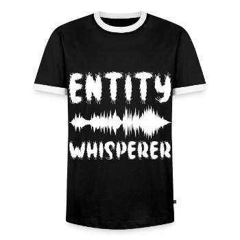 Paranormaler Ermittler Geister Jagen - Männer Kontrast-T-Shirt - Schwarz/Weiß - Vorne - AI Model Female 172 light (172cm) & AI Model Male 178 light (178cm)