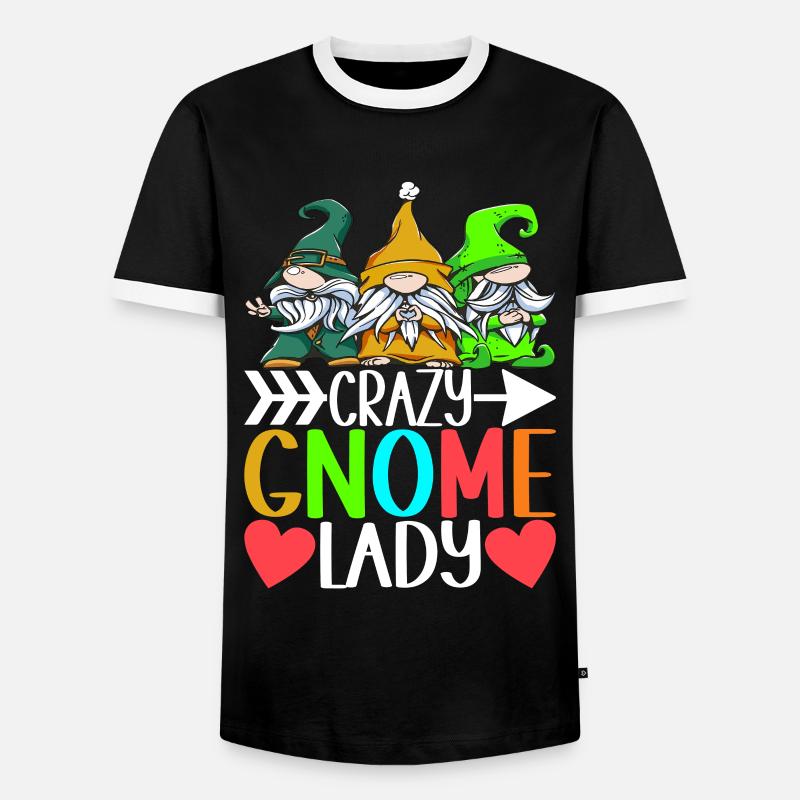 Gartenzwerge Gartenarbeit - Männer Kontrast-T-Shirt - Schwarz/Weiß