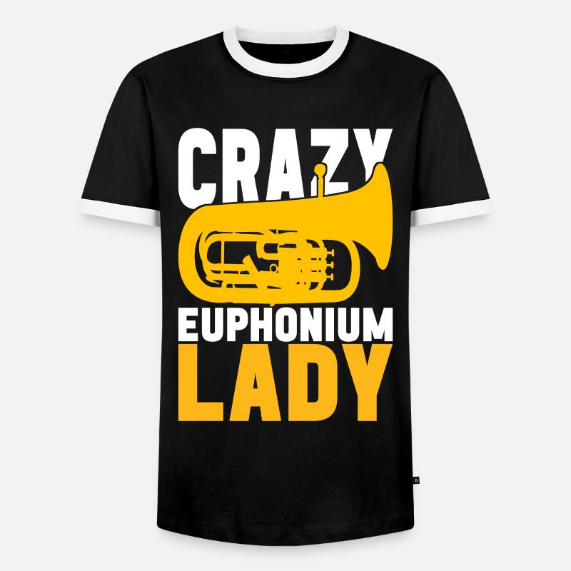 Euphonium Euphoniumspieler - Männer Kontrast-T-Shirt - Schwarz/Weiß