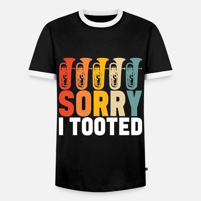 Euphonium Euphonist - Männer Kontrast-T-Shirt - Schwarz/Weiß
