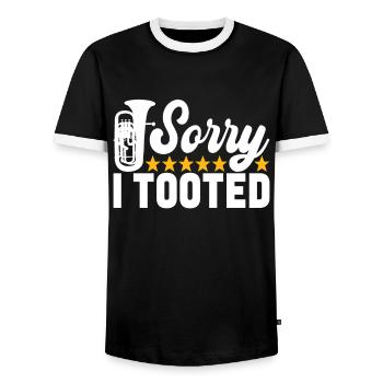 Euphonium Euphoniste - T-shirt contrasté Homme - noir/blanc - Devant - AI Model Female 172 light (172cm) & AI Model Male 178 light (178cm)