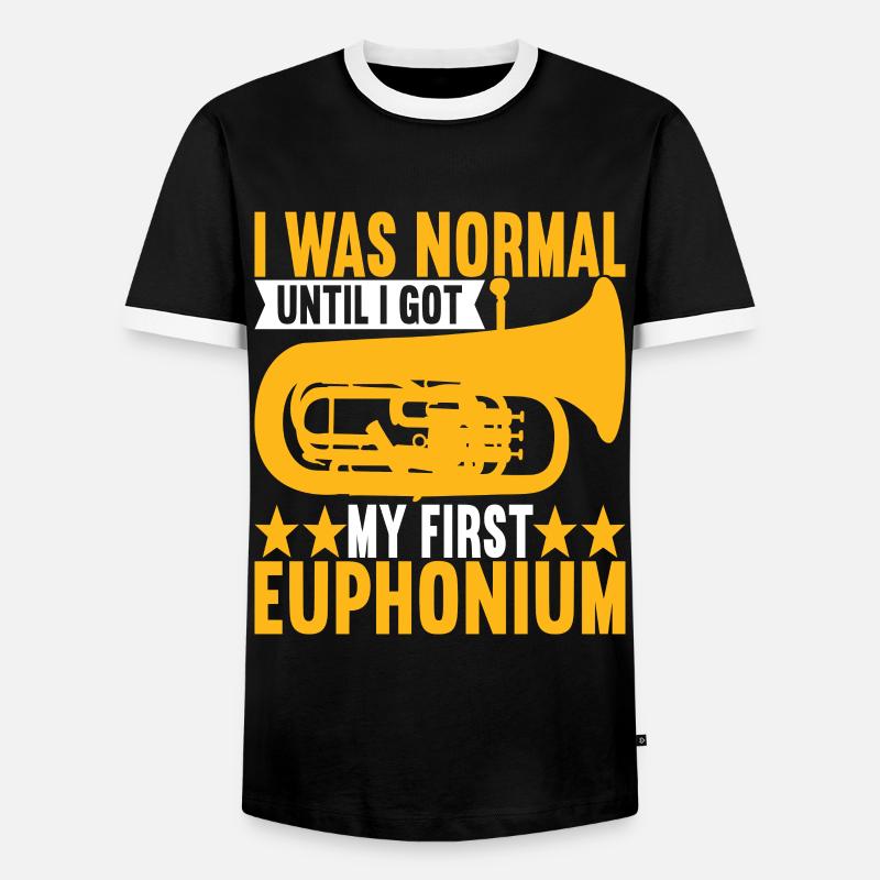 Euphonium Euphonium Player - Men's Ringer Shirt - black/white