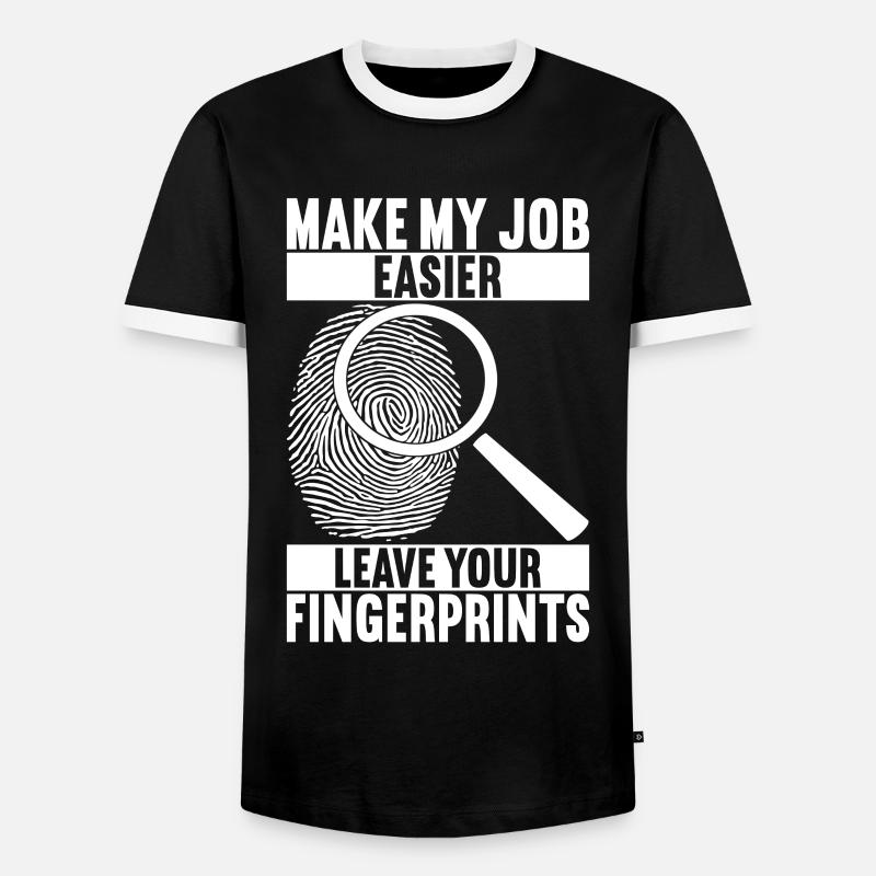 Forensics Forensic Scientist - Men's Ringer Shirt - black/white
