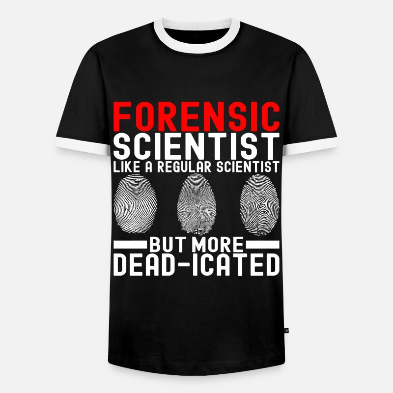 Forensics Forensic Scientist - Men's Ringer Shirt - black/white