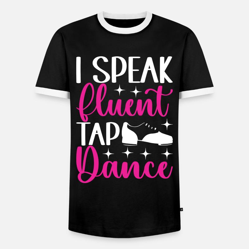 Stepptanz Stepptänzer - Männer Kontrast-T-Shirt - Schwarz/Weiß