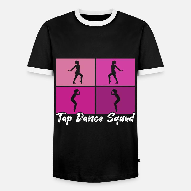 Tap Dance Tap Dancer - Men's Ringer Shirt - black/white