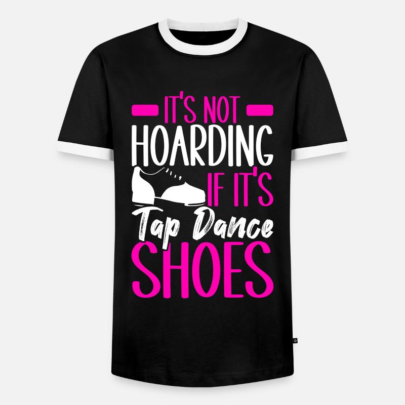 Tap Dance Tap Dancer - Men's Ringer Shirt - black/white