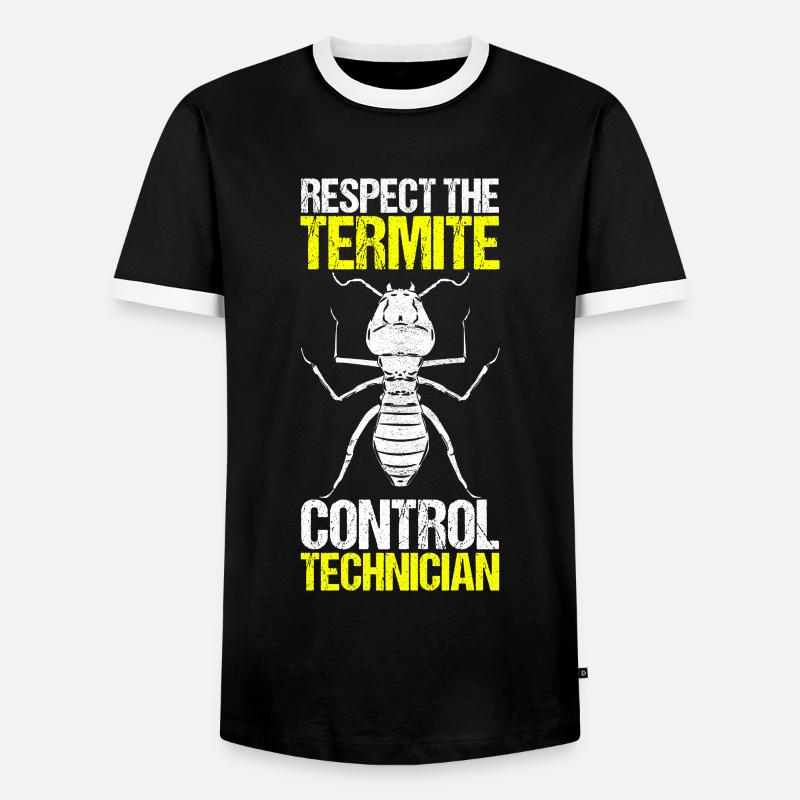 Schädlingsbekämpfung Kammerjäger - Männer Kontrast-T-Shirt - Schwarz/Weiß