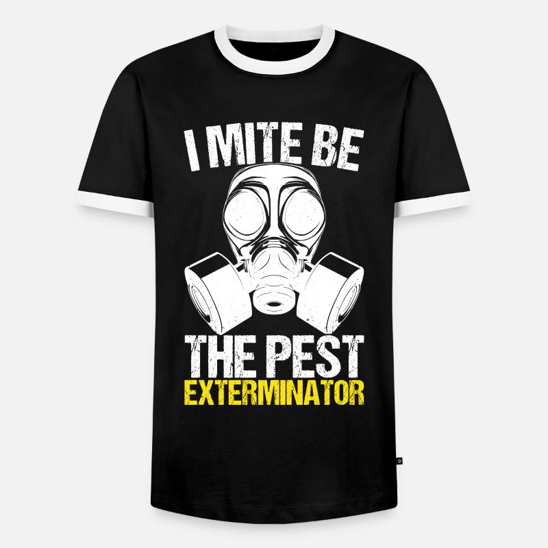 Pest Control Exterminator - Men's Ringer Shirt - black/white