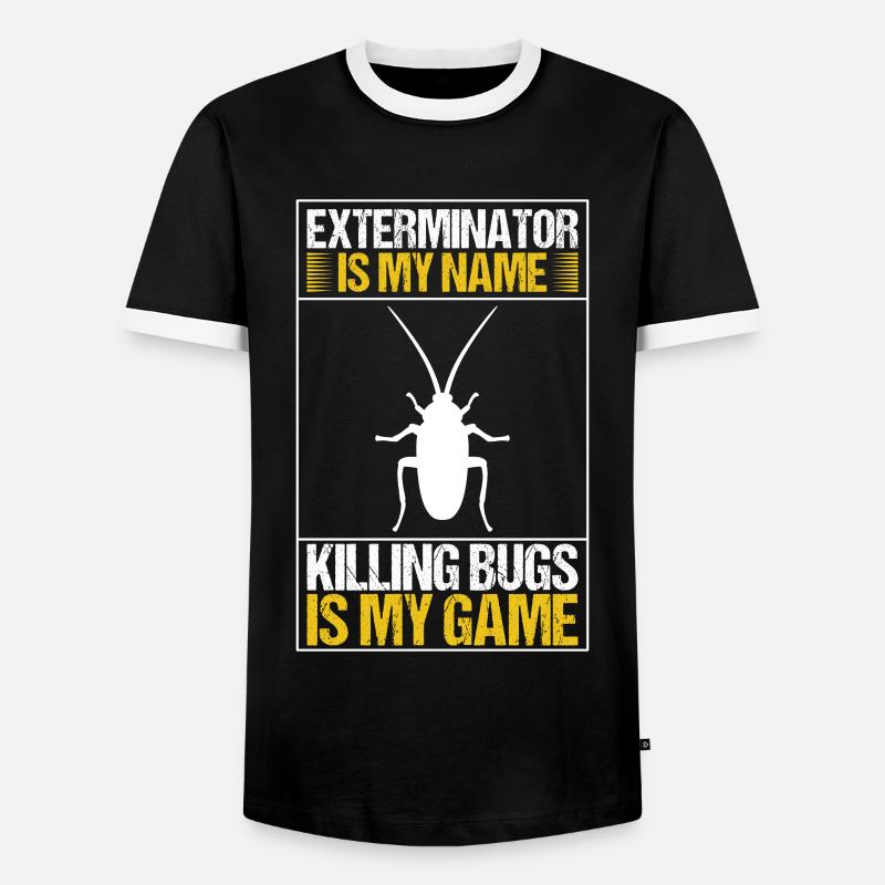Schädlingsbekämpfung Kammerjäger - Männer Kontrast-T-Shirt - Schwarz/Weiß