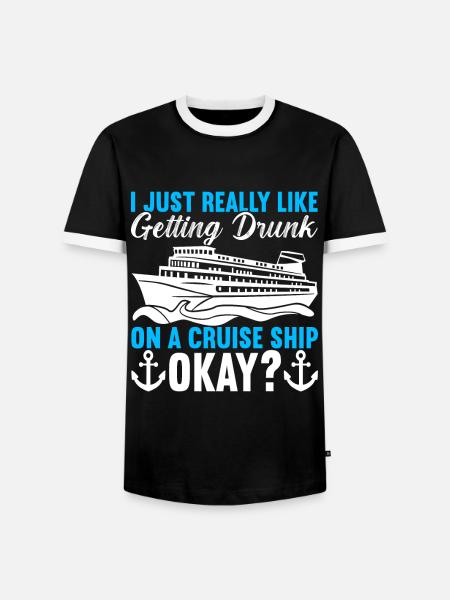 Kreuzfahrt Urlaub Kreuzfahrtschiff - Männer Kontrast-T-Shirt - Schwarz/Weiß