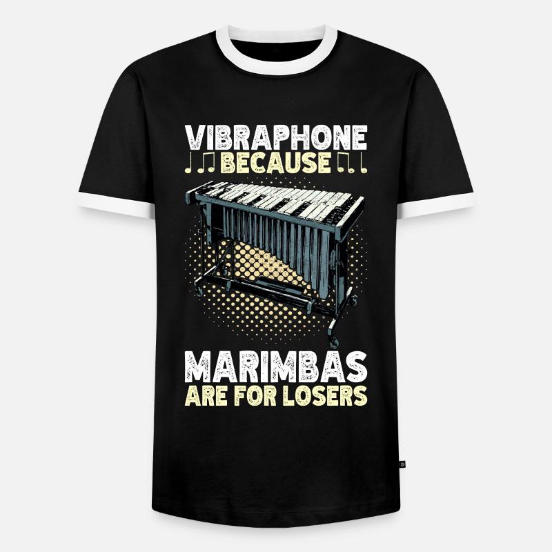 Vibraphon, vibraphonist - Men's Ringer Shirt - black/white