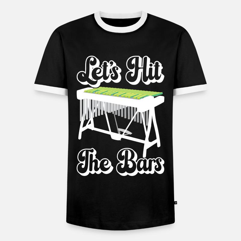 Vibraphon, vibraphonist - Men's Ringer Shirt - black/white