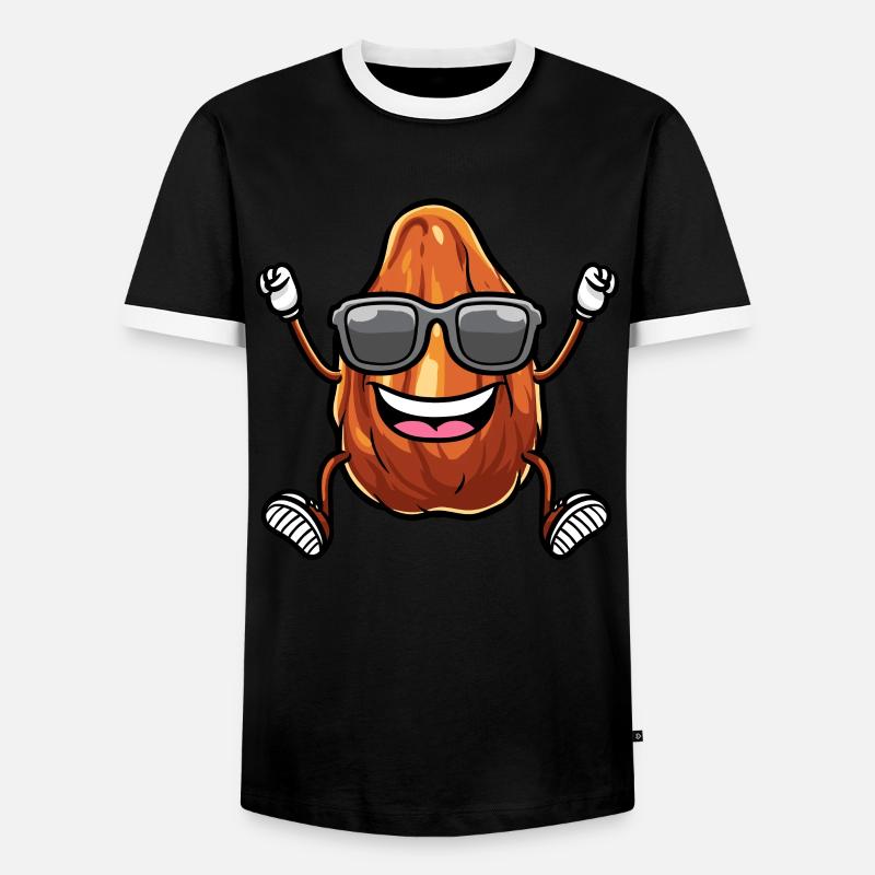 Dates Fruit Dancing - Men's Ringer Shirt - black/white