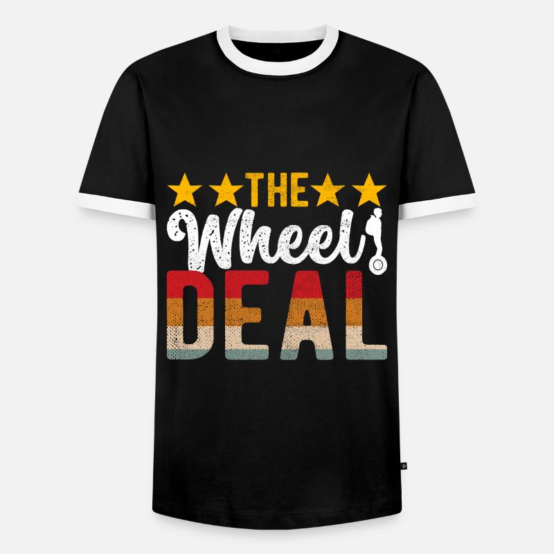 EUC Monowheel - Men's Ringer Shirt - black/white
