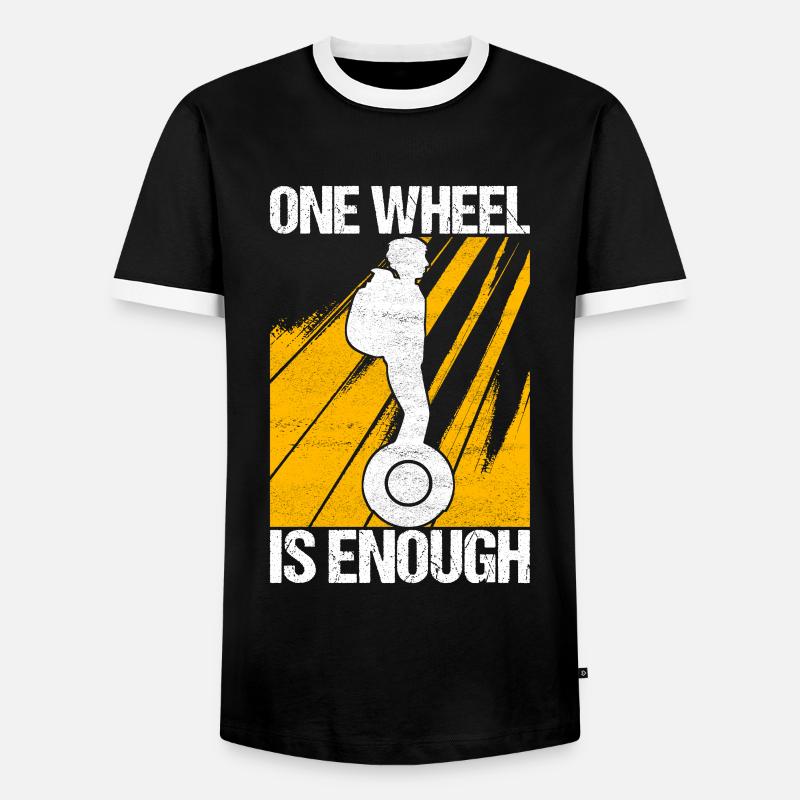 EUC Monowheel - Men's Ringer Shirt - black/white